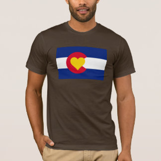 Colorado-Liebe-Flaggen-T - Shirt
