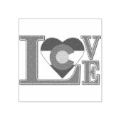 Colorado-Liebe Gummistempel (Prägung)