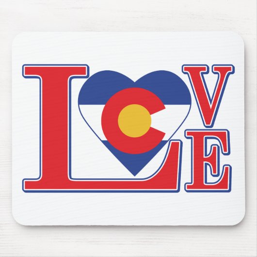 Colorado Liebe Herz Mousepad (Vorne)