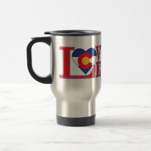 Colorado Liebe Herz Reisebecher