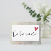 Colorado-Liebe Postkarte (Stehend Vorderseite)