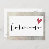 Colorado-Liebe Postkarte (Vorne/Hinten)