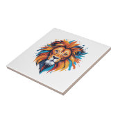 Colorado Lion Head Wall Art Fliese (Seite)