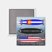 Colorado Longboarding Magnet (Vorderseite/Rückseite)