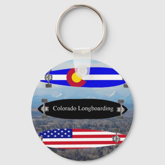 Colorado Longboarding Schlüsselanhänger (Vorderseite)
