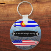 Colorado Longboarding Schlüsselanhänger (Vorderseite)