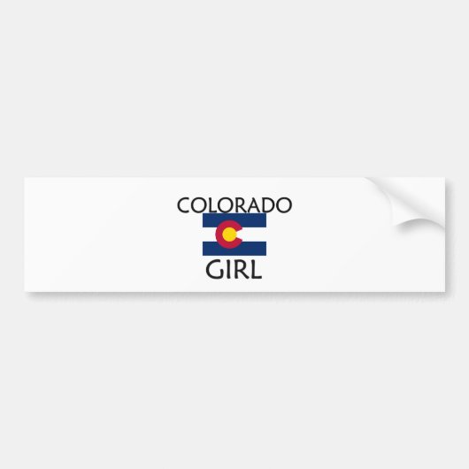 COLORADO-MÄDCHEN AUTOAUFKLEBER (Vorne)