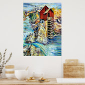 Colorado Malerische Landschaft, Kristallmühle Poster (Küche)