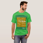 Colorado Map Design T - Shirt (Vorne ganz)