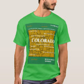 Colorado Map Design T - Shirt (Vorderseite)