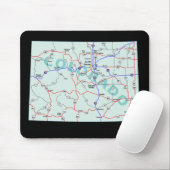 Colorado Map Mousepad (Mit Mouse)