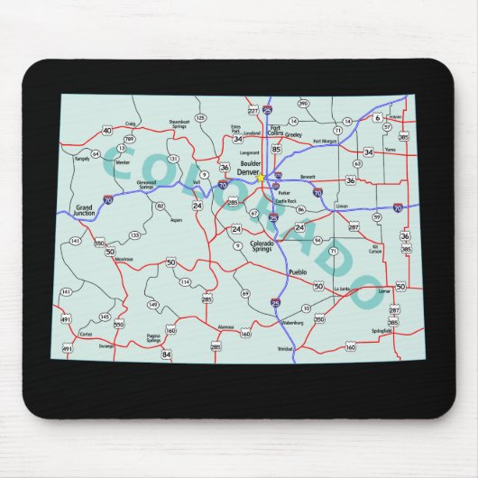 Colorado Map Mousepad (Vorne)
