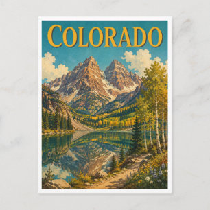 Colorado Maroon Bells GeoSaga Postkarte