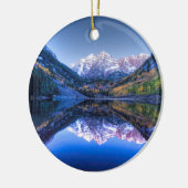 Colorado Maroon Bells im Herbst Keramikornament (Links)
