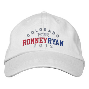 Colorado Mitt Romney Paul Ryan 2012 Bestickte Kappe