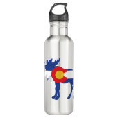 Colorado-Moose Edelstahlflasche (Vorderseite)