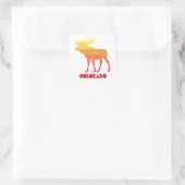 Colorado Moose Quadratischer Aufkleber (Tasche)