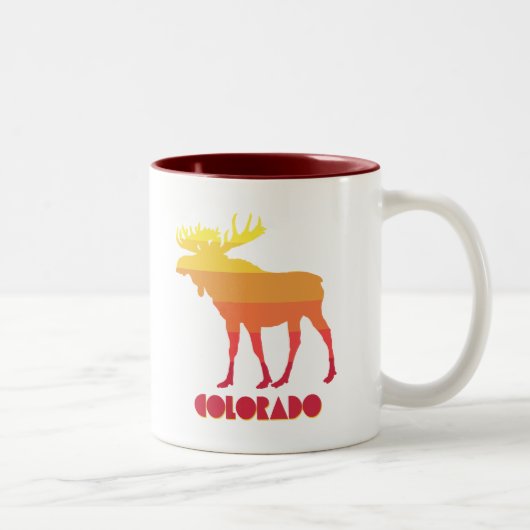 Colorado Moose Zweifarbige Tasse (Rechts)