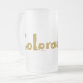 Colorado Mooser Mattierte Bier Tasse (Vorderseite Links)