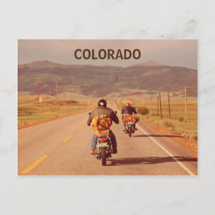 Colorado Motorräder Vintage-Foto Postkarte