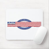 Colorado-Mountain-and-USA-Flag-Gray Mousepad (Mit Mouse)