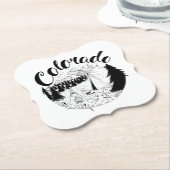 Colorado Mountain Camper Ink Zeichnend Untersetzer (angewinkelt)