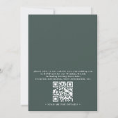 Colorado Mountain Destination QR Code Wedding Einladung (Rückseite)