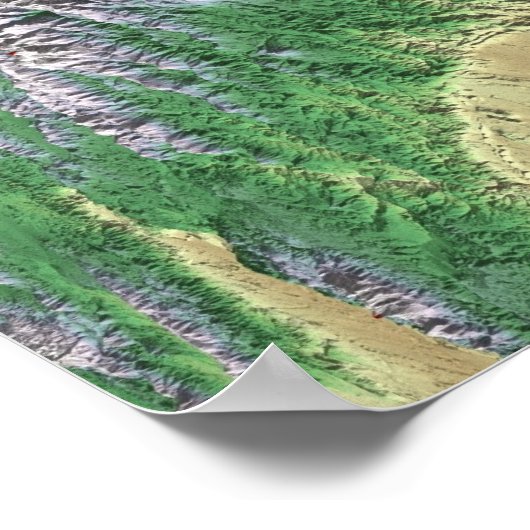 Colorado Mountain Ranges Poster (Ecke)