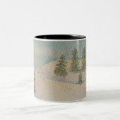 Colorado Mountain Snow Zweifarbige Tasse (Mittel)