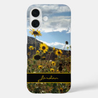 Colorado Mountain Sonnenblumen Fotografie mit Name