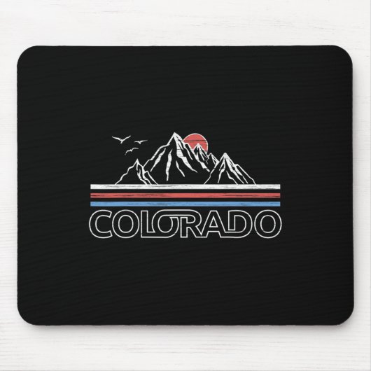 Colorado Mountain State Flag Tee Rocky Mountains S Mousepad (Vorne)