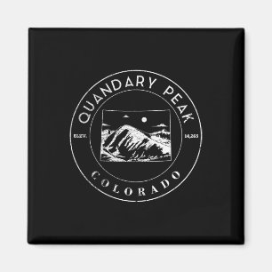 Colorado Mountain State Shape Wanderung Quandary P Magnet