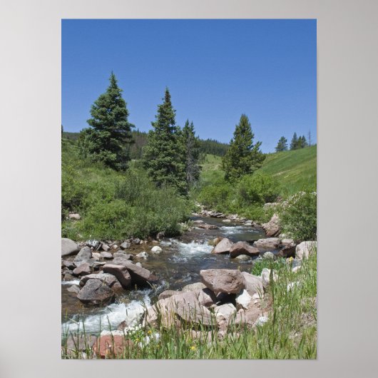 Colorado Mountain Stream Poster (Vorne)