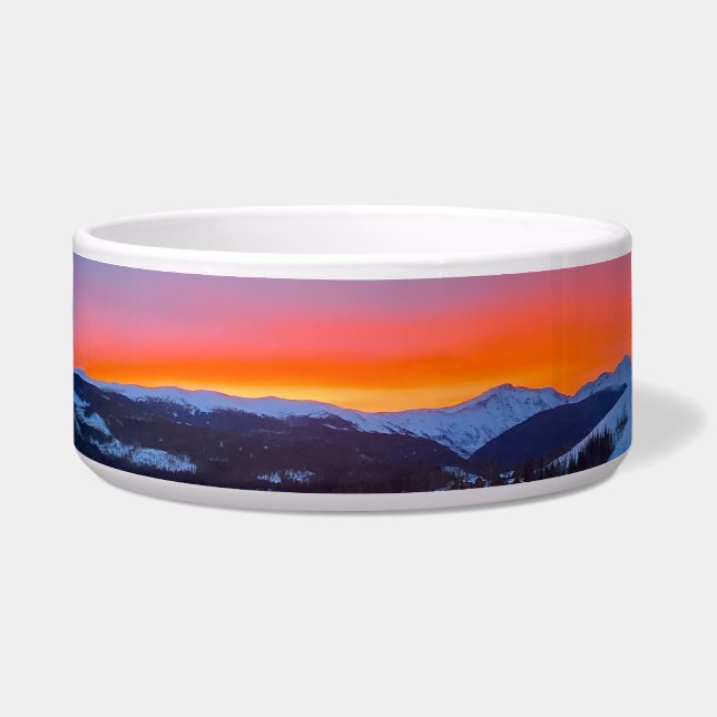 Colorado Mountain Sunrise Pet Bowl Napf (Vorderseite)