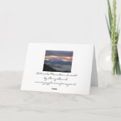Colorado Mountain Sunset Card Karte (Rückseite)