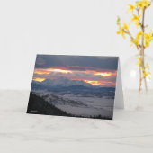 Colorado Mountain Sunset Card Karte (Gelbe Blume)