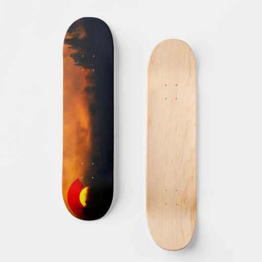 Colorado Mountain Sunset Skateboard (Vorderseite)