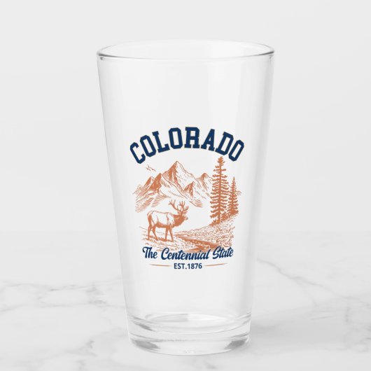 Colorado Mountain | The Centennial State Glas (Vorderseite)