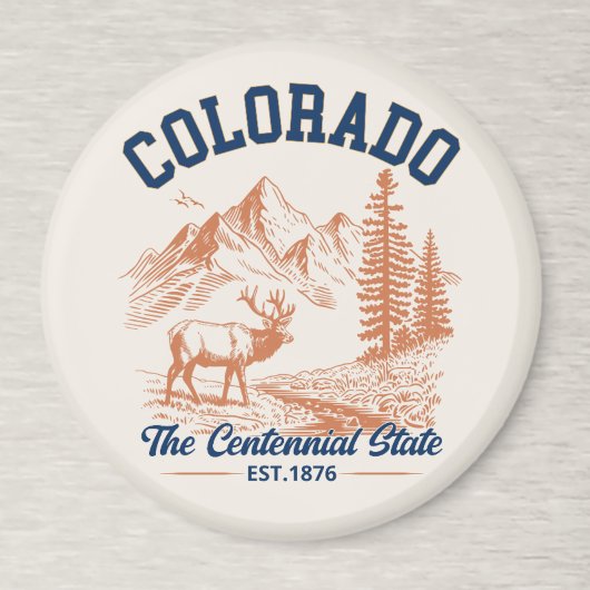 Colorado Mountain | The Centennial State Souvenir Magnet