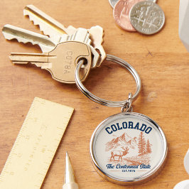 Colorado Mountain | The Centennial State Souvenir Schlüsselanhänger