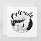 Colorado Mountain Travel Ink Zeichnend (Vorderseite)