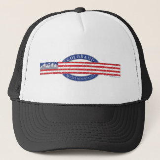 Colorado Mountain USA Flag Truckerkappe