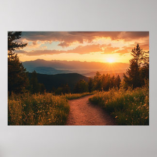 Colorado Mountain Wall Art For Living Room Poster