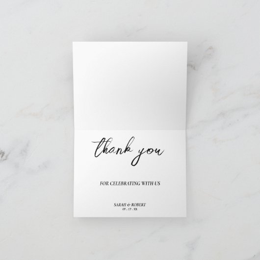 Colorado Mountain Wedding Dankeskarte (Innenseite)