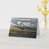 Colorado Mountain Winter Snow Karte (Gelbe Blume)