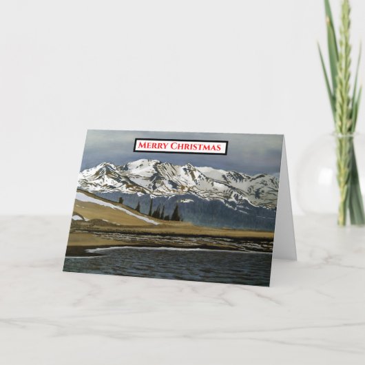 Colorado Mountain Winter Snow Karte (Vorderseite)