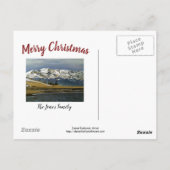 Colorado Mountain Winter Snow Weihnachtskarte Postkarte (Rückseite)