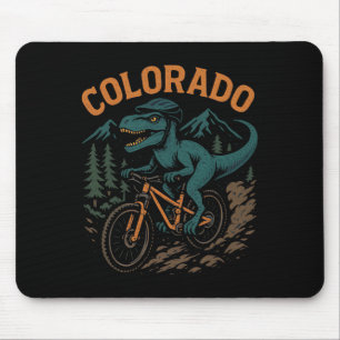 Colorado Mountainbike T-Rex Dinosaur Lustig Fahrra Mousepad