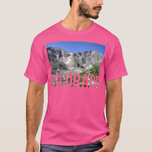 Colorado Mountains Baseball Sleeve T-Shirt (Vorderseite)