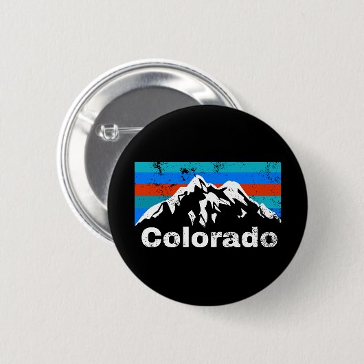 Colorado Mountains Button (Vorne & Hinten)
